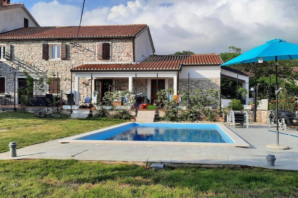 Holiday Home For 8 People, Pool + Sea View Vilanija Exterior photo